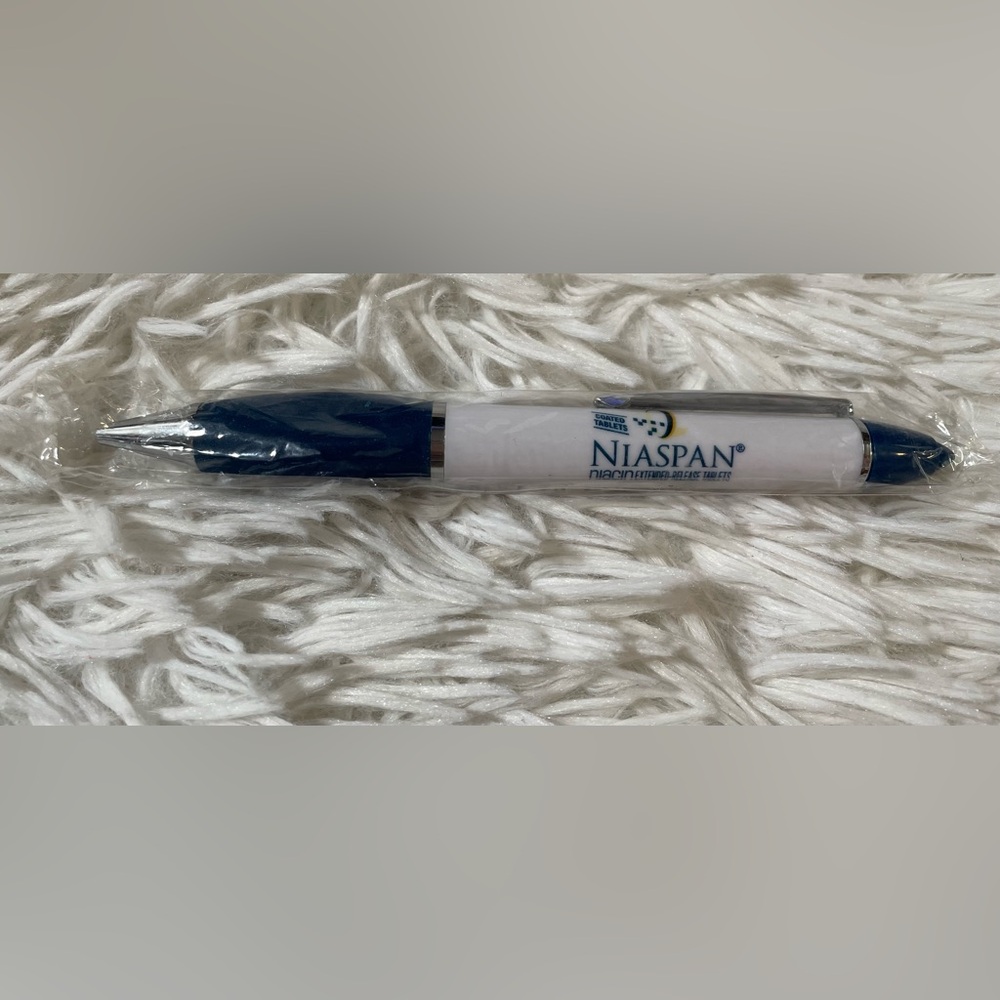 NEW Niaspan Niacin Pen Drug Rep Pharmaceutical Y2K Promo Advertising UNTESTED